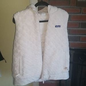 Women's Large Patagonia Cream Reversible Vest